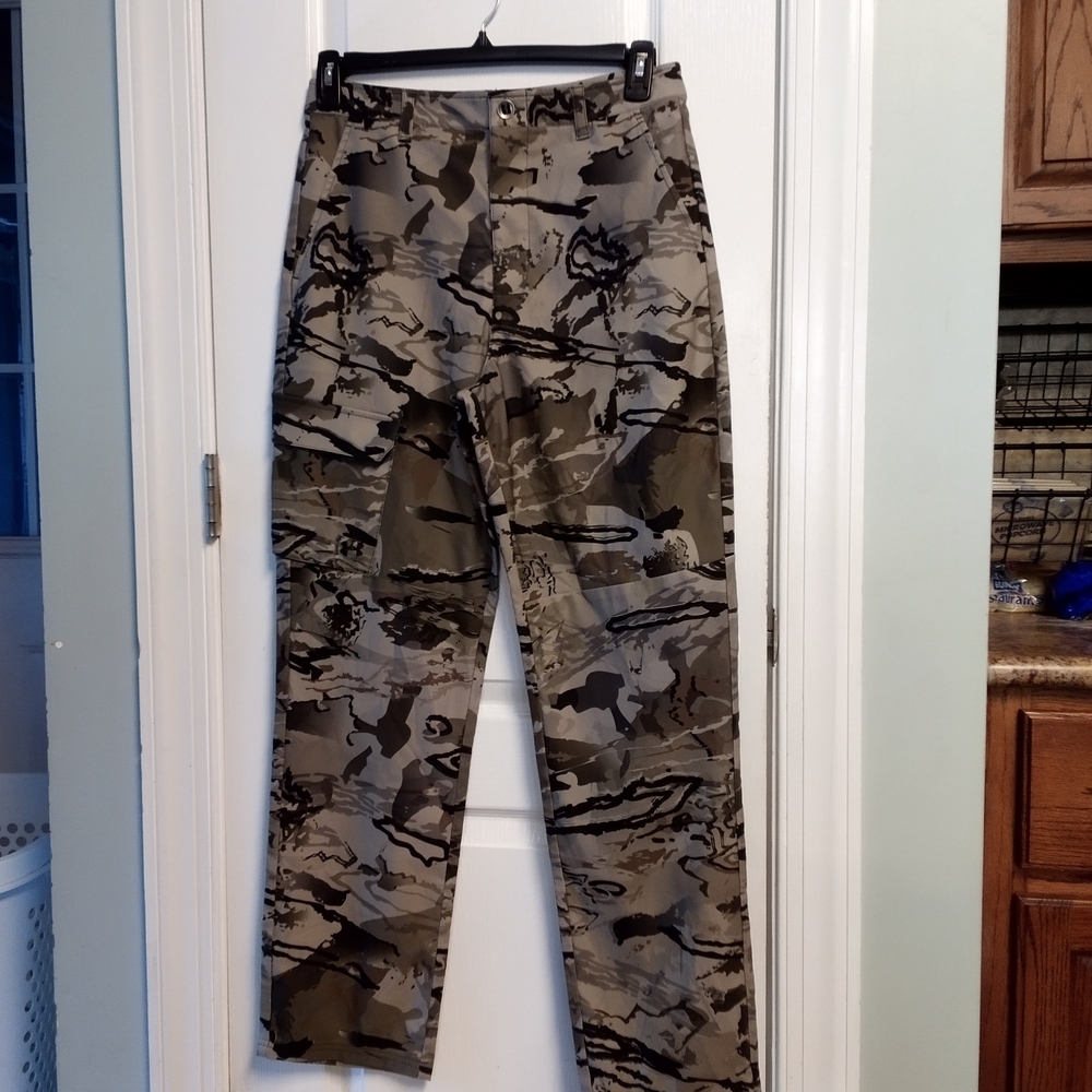 Under Armour Women's Camouflage Cargo Pants - Brown and Gray